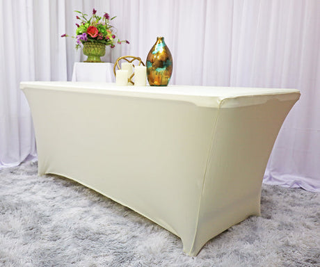 Stretch Fit Spandex Rectangular Table Cover Wrinkle-Free