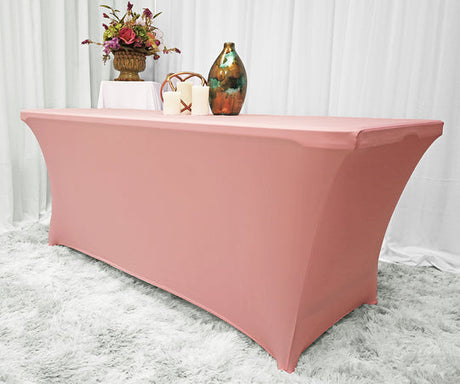 Stretch Fit Spandex Rectangular Table Cover Wrinkle-Free