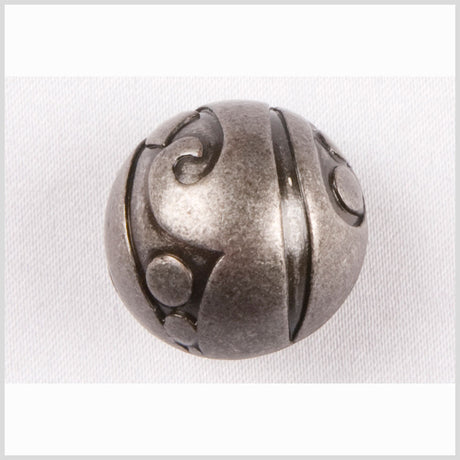 Antique Iron Button - 36L/23mm