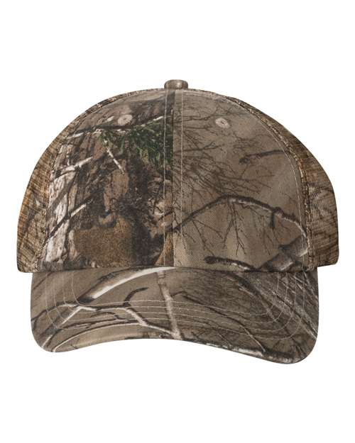 Licensed Camo Washed Mesh Cap