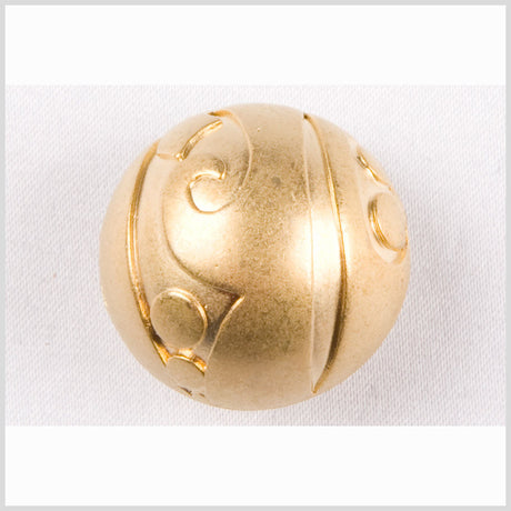 Gold Matte Metal Button - 28L/18mm