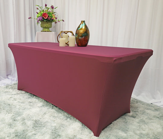 Stretch Fit Spandex Rectangular Table Cover Wrinkle-Free