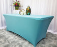 Rectangular Spandex Table Cover 8 Ft Pool Blue