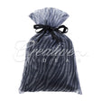 6"X 9" Organza Zebra Pouches - Sold By A Dozen Pieces ( 6 Pieces/Inner Pack) (White/Black)