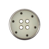 New Silver Metal Coat Button - 40L/25.5mm