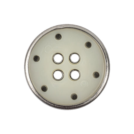 New Silver Metal Coat Button - 40L/25.5mm
