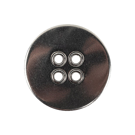 New Silver Metal Coat Button - 40L/25.5mm
