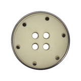 New Silver Metal Coat Button - 44L/28mm