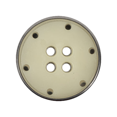 New Silver Metal Coat Button - 44L/28mm