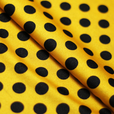 E-Z Dots Nylon Spandex Fabric - Large Polka Dots Print, 58/60" Width (1 Yard)