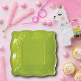 8 Count Scalloped Edge Paper Dessert Plates 7" Durable Party Plates for Cake, Cupcakes & More