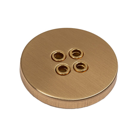 Gold Matte Brass Metal Coat Button - 44L/28mm