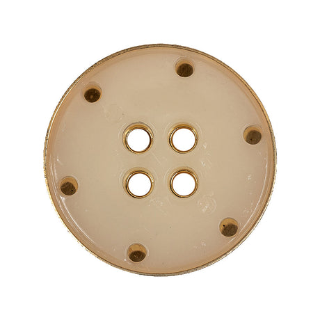 Gold Matte Brass Metal Coat Button - 44L/28mm