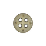 Silver Matte Nickel Metal Coat Button - 28L/18mm