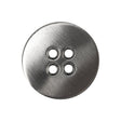 Silver Matte Nickel Metal Coat Button - 40L/25.5mm