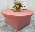 Round Spandex Table Cover 6 Ft Rose Pink