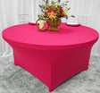 Round Spandex Table Cover 6 Ft Fuchsia