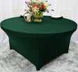 Round Spandex Table Cover 4 Ft Hunter Green