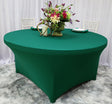 Round Spandex Table Cover 5 Ft Jade