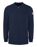 Bulwark Men's Flame-Resistant Knit Long Sleeve T-Shirt