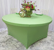 Round Spandex Table Cover 5 Ft Mint Green