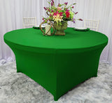Round Spandex Table Cover 4 Ft Emerald Green