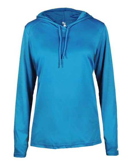 Badger Women's B-Core Long Sleeve Hooded T-Shirt