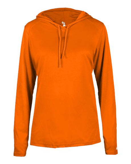 Badger Women's B-Core Long Sleeve Hooded T-Shirt