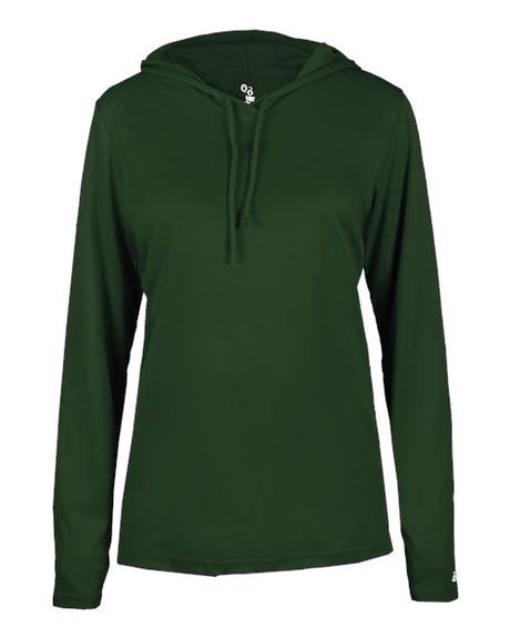 Badger Women's B-Core Long Sleeve Hooded T-Shirt