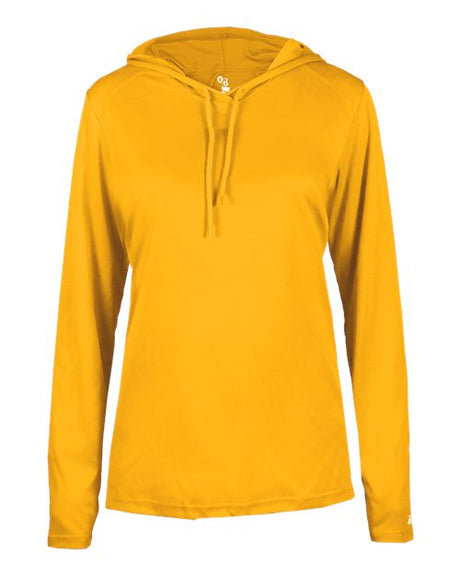 Badger Women's B-Core Long Sleeve Hooded T-Shirt