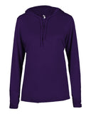 Badger Women's B-Core Long Sleeve Hooded T-Shirt