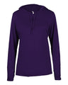 Badger Women's B-Core Long Sleeve Hooded T-Shirt