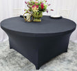 Round Spandex Table Cover 5 Ft Pewter