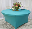 Round Spandex Table Cover 5 Ft Pool Blue