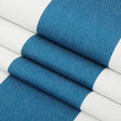 Sunbrella Cabana Regatta Blue Stripe Acrylic Fabric - Blue/White Horizontal Stripes, 54" Width (1 Yard)