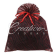 10"X 12" Organza Zebra Pouch - Sold By 6 Pieces (Individually Packed) (Red/Black)
