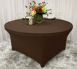 Round Spandex Table Cover 4 Ft Chocolate