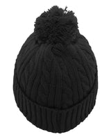 Cable Knit Pom-Pom Beanie