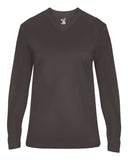 Camiseta femenina Ultimate SoftLock™ de manga larga con cuello en V