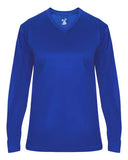 Camiseta femenina Ultimate SoftLock™ de manga larga con cuello en V