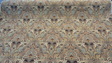 Gold Chinaisa Chenille Upholstery Fabric - Gold Beige Brown Bronze Ivory Damask Pattern, 55" Width (1 Yard)