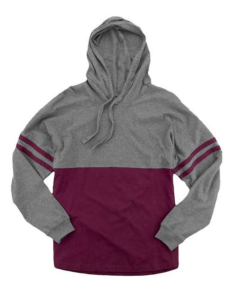 Boxercraft Women's Hooded Pom Pom Jersey T-Shirt