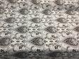 Santa Monica Chenille Upholstery Fabric - Dark Brown Silver Damask, 56" Width (By The Yard)