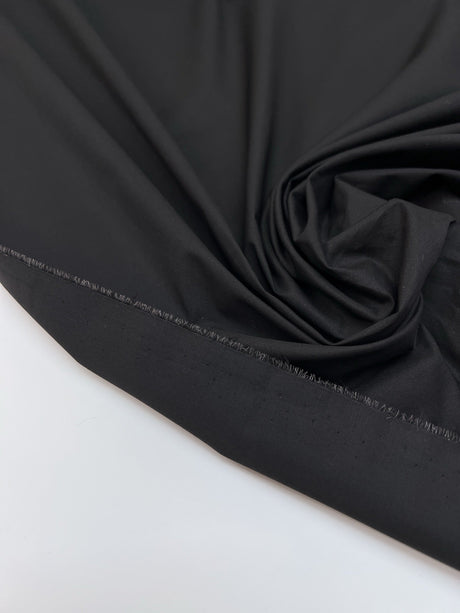 Brown Stretch Cotton Viscose Fabric