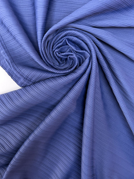 Polyamide Elastane Rib Knit Purple Blue