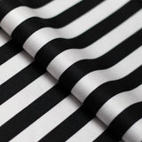 Lucky Stripes Polyester Spandex Fabric - Multi Stripe Print, 58/60" Width (1 Yard)
