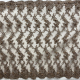 Beaded Floral Lace Fabric 3D Embroidered Net Mesh 52" Wide