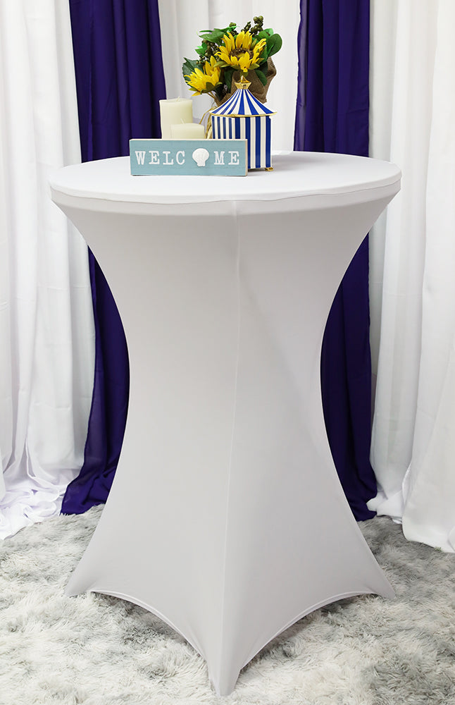 Heavy Duty 220 GSM Elastic Spandex Cocktail Table Cover