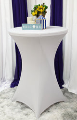 Heavy Duty 220 GSM Elastic Spandex Cocktail Table Cover