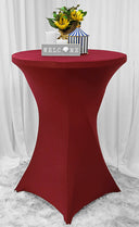 Deluxe 220 GSM Stretch Cocktail Table Cover for Events & Parties